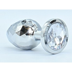 MyPlayToys Plug Ikonik Diamond M 7 x 3.3cm Argent